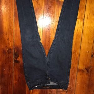 Dark wash skinny jeans